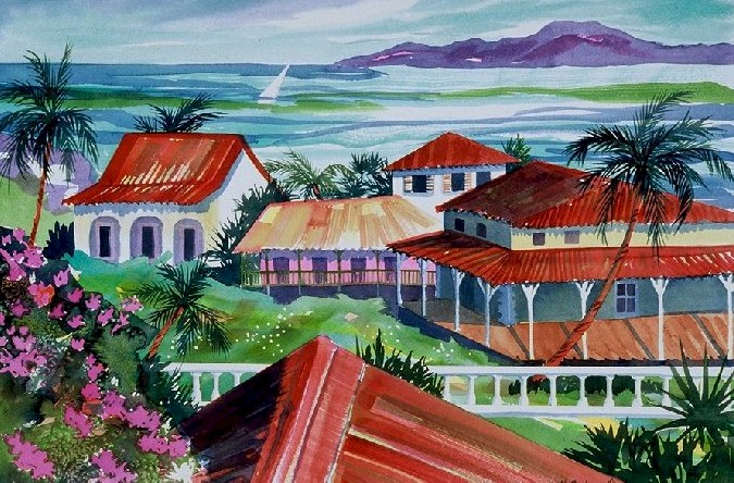 Antille Rooftops at the Virgin Islands
